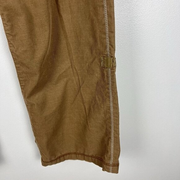 VTG Y2K Mossimo Supply Corduroy Cargo Pants Low Rise Tan Grunge 90s Baggy sz 9 - Picture 10 of 12